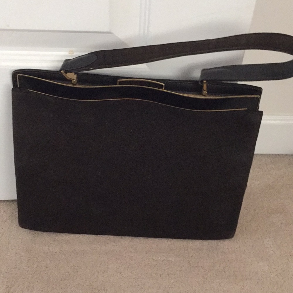 Vintage Suede handbag - Picture 2 of 8